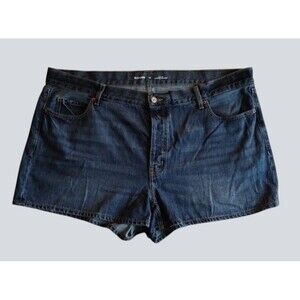 Old Navy Shorts Women's 20 Slouchy Straight High Rise Denim Cute Button-Up